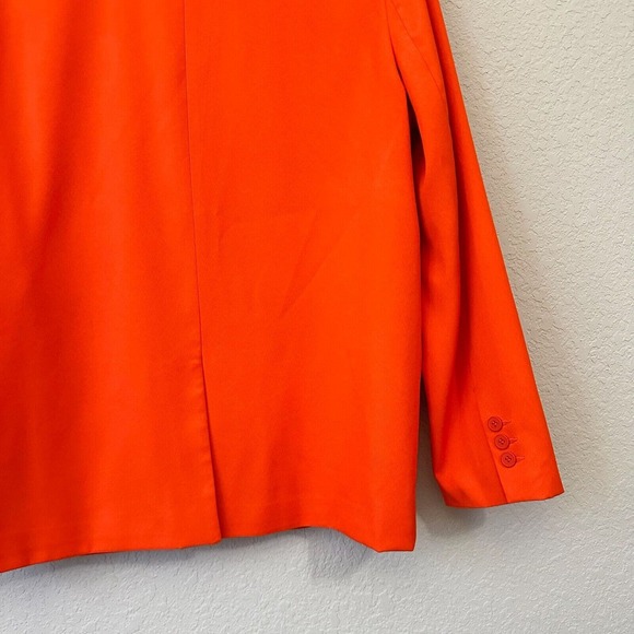 ROMEE STRIJDd x NA-KD One-Button Oversized Blazer in Orange - Picture 8 of 14